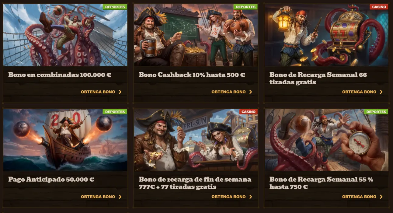 Promociones y Bonos Deportivos en FatPirate